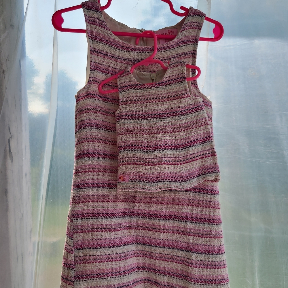 Matching Girl's 2/3T and 18" Doll dresses